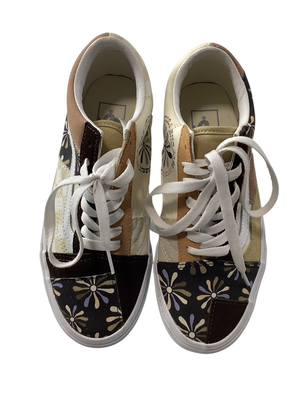 Vans Old Skool Patchwork Low-Top Sneakers - Size 6.5